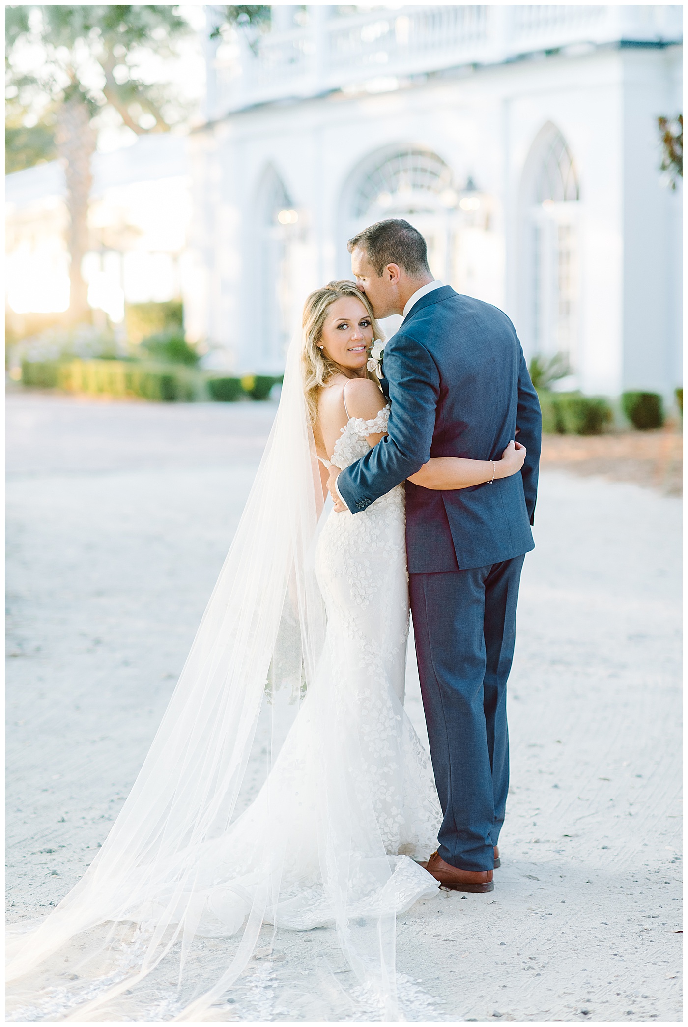 bride and groom on their big day