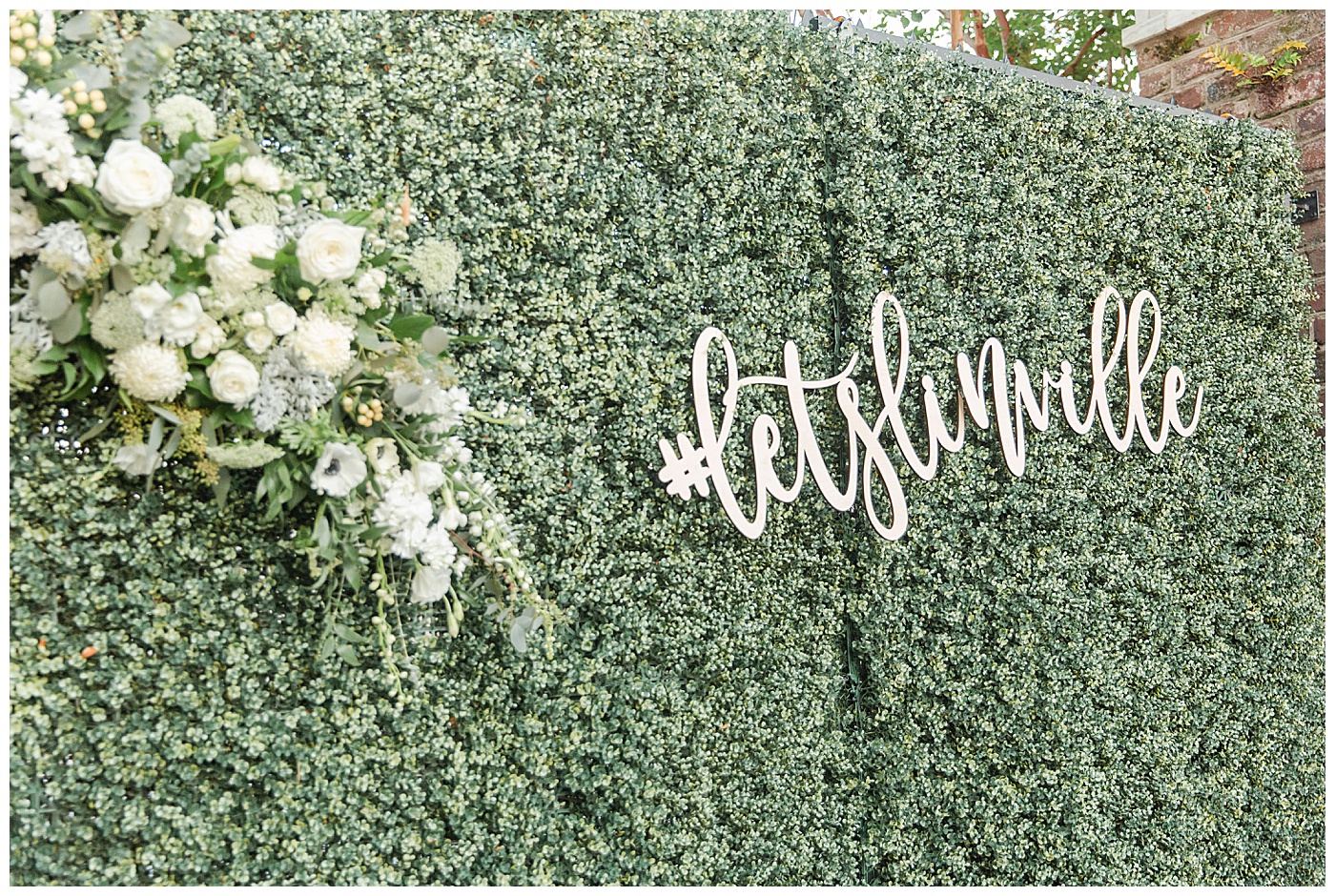 wedding hashtag sign