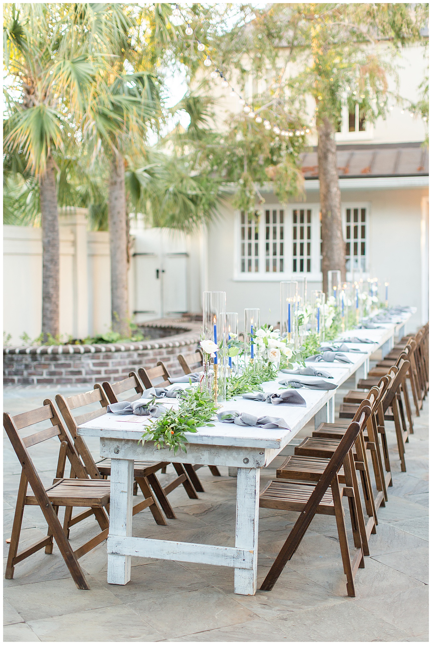 wedding reception table charleston