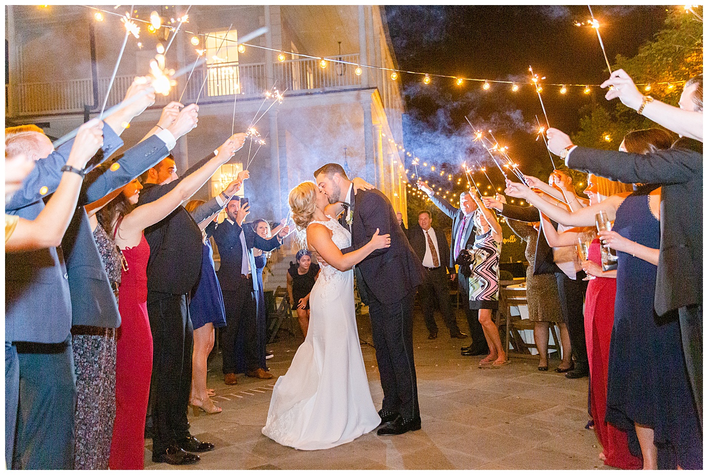 charleston wedding sparkler exit