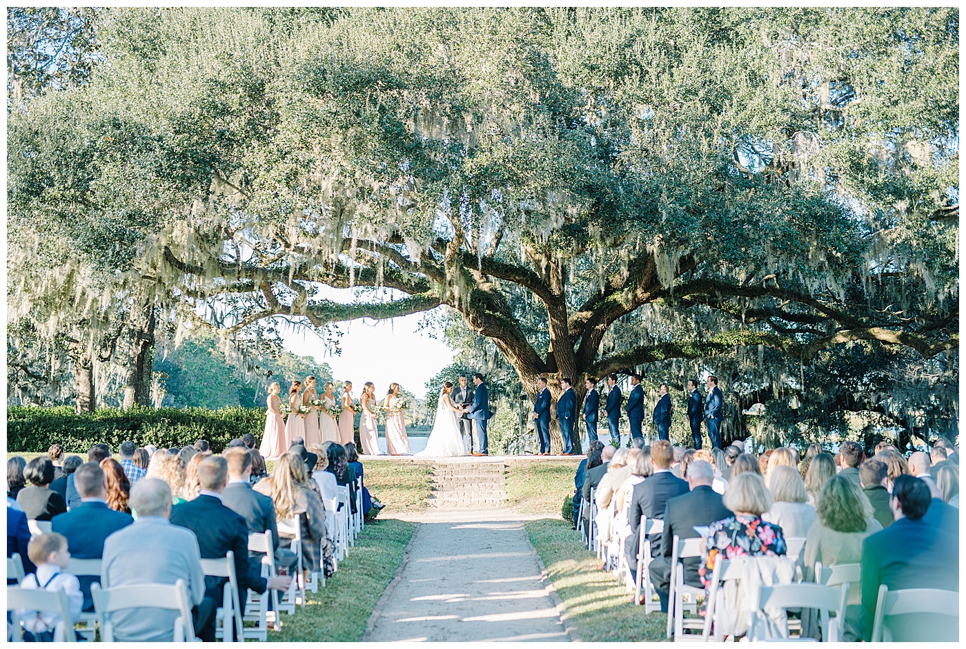 charleston outdoor wedding ceremony