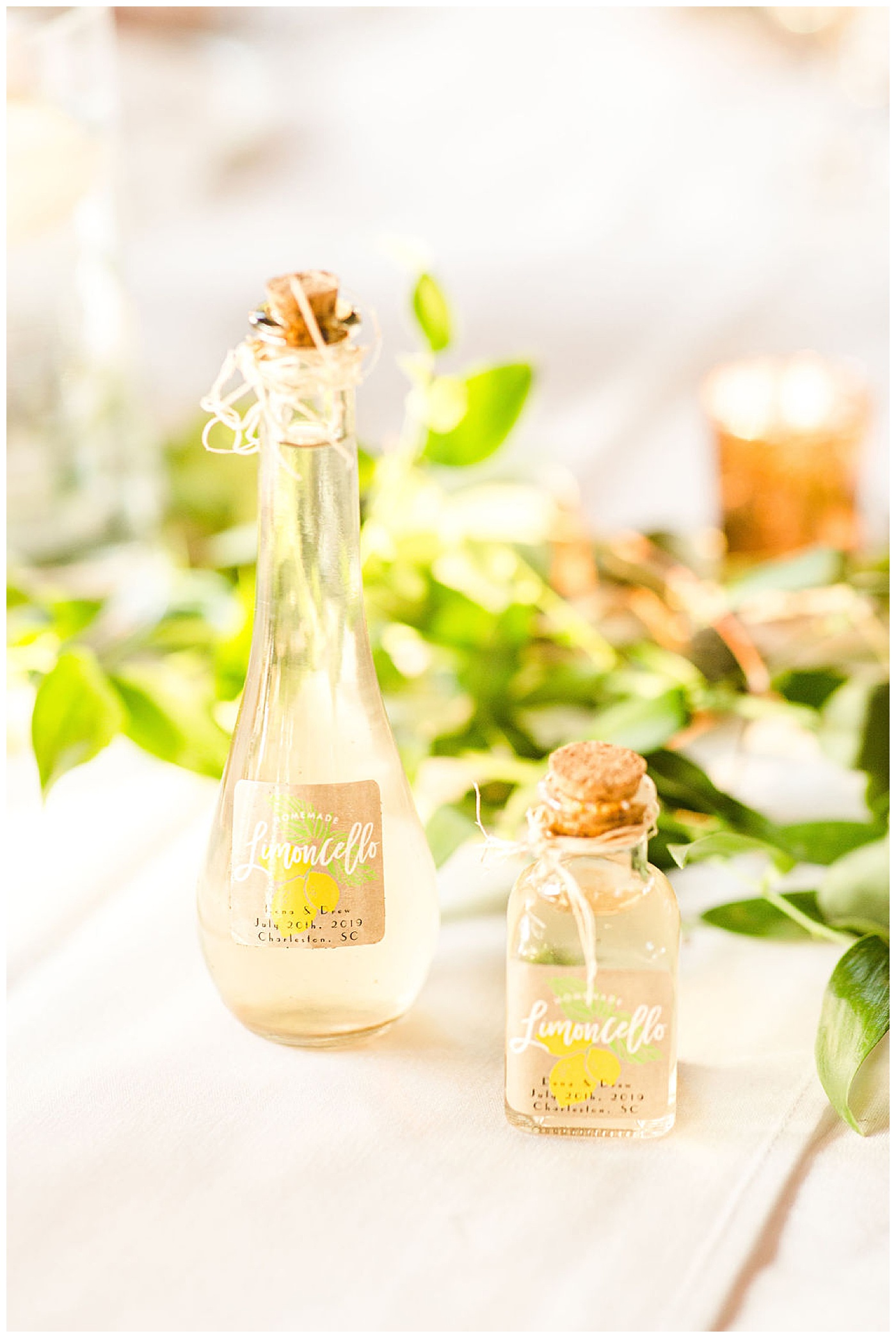 personalized limoncello for wedding