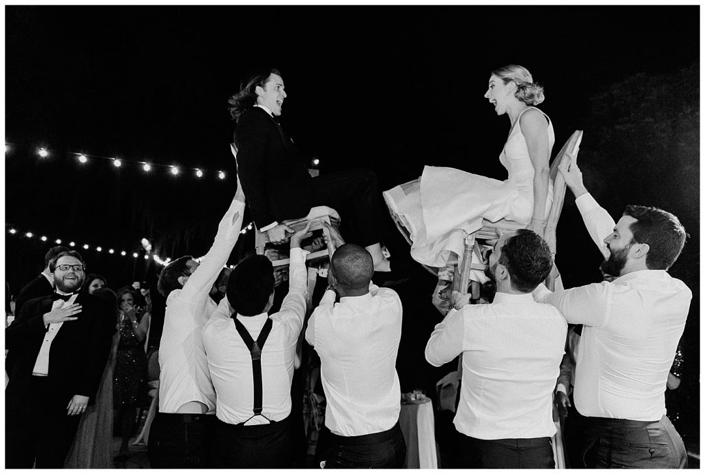 chair dance at reception